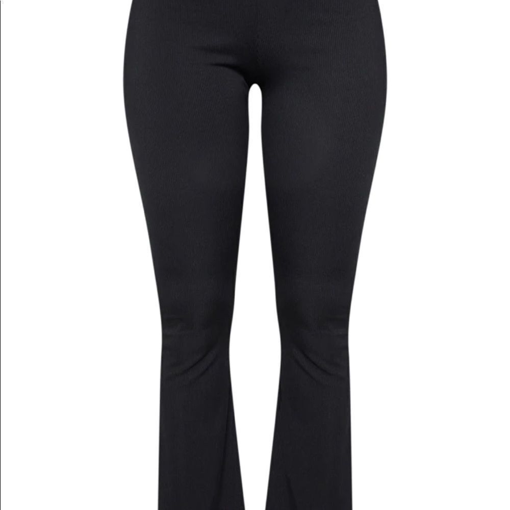 Shape Black Ribbed Flared Pants‎ - Picture 5 of 7